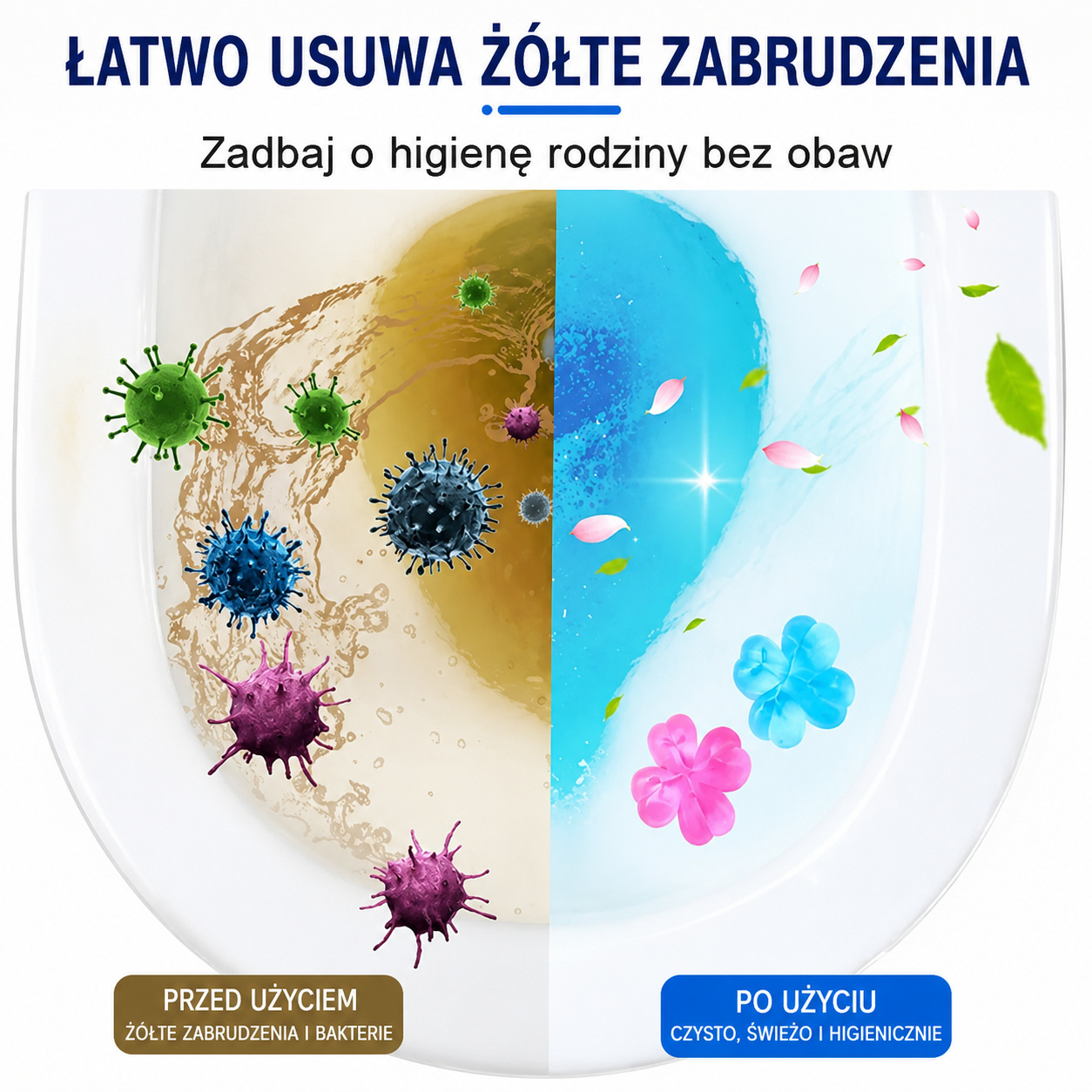 6-in-1 Floral Toilet Cleaning and Refreshing Gel – Effective Odour Removal