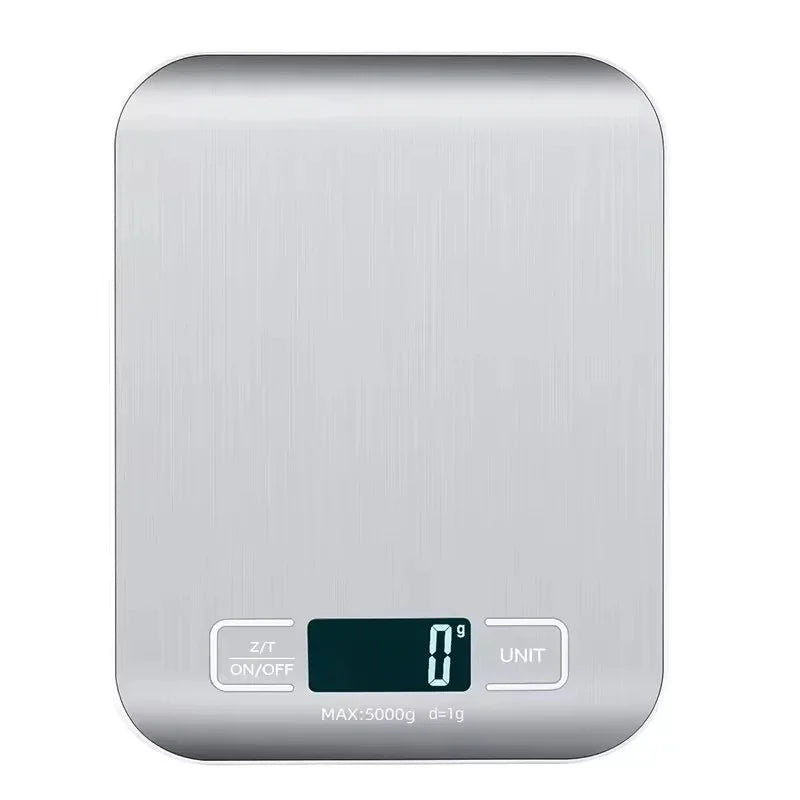 Digital Stainless Steel Kitchen Scale with LED Display and High Precision