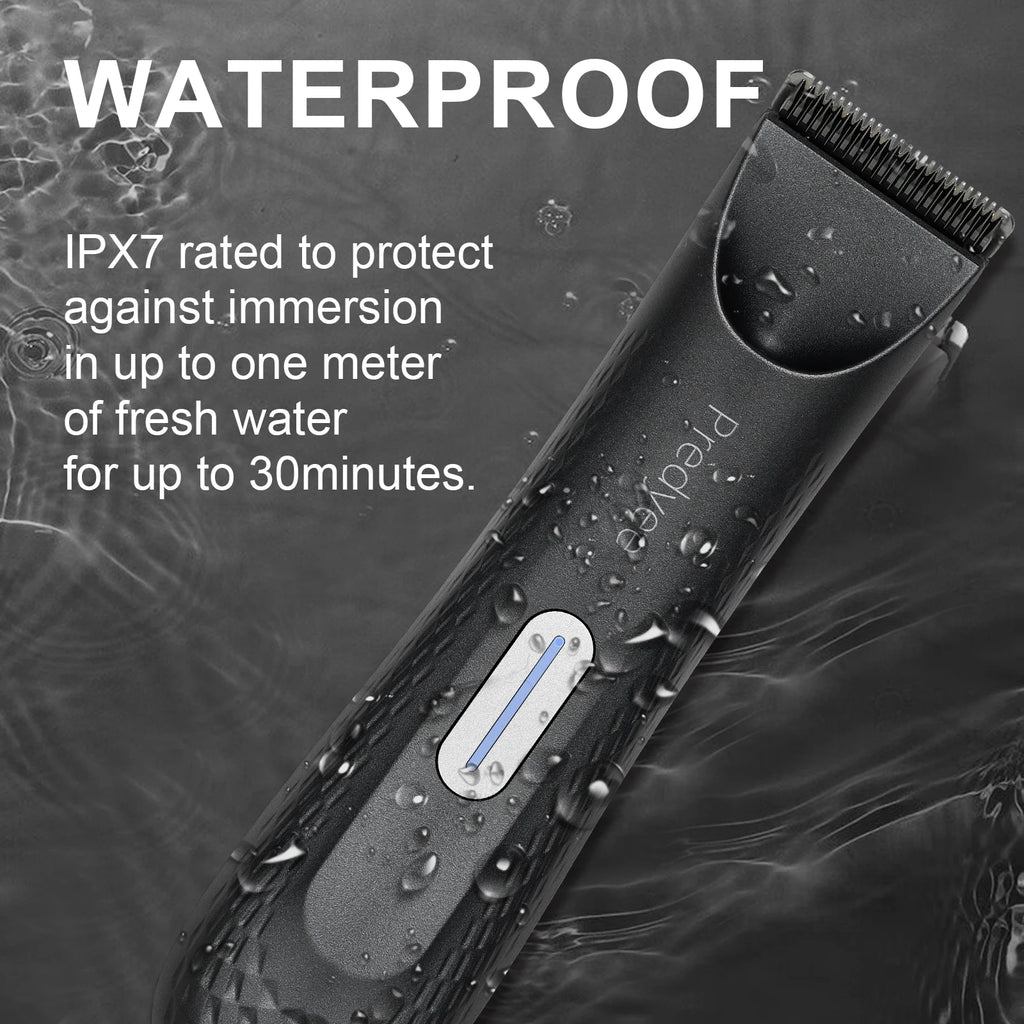 Waterproof Body Trimmer for Men with Replaceable Ceramic Blade